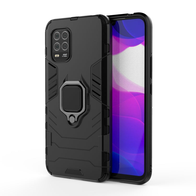 For Xiaomi MI 10 Lite PC + TPU Protective Case with Magnetic Ring Holder