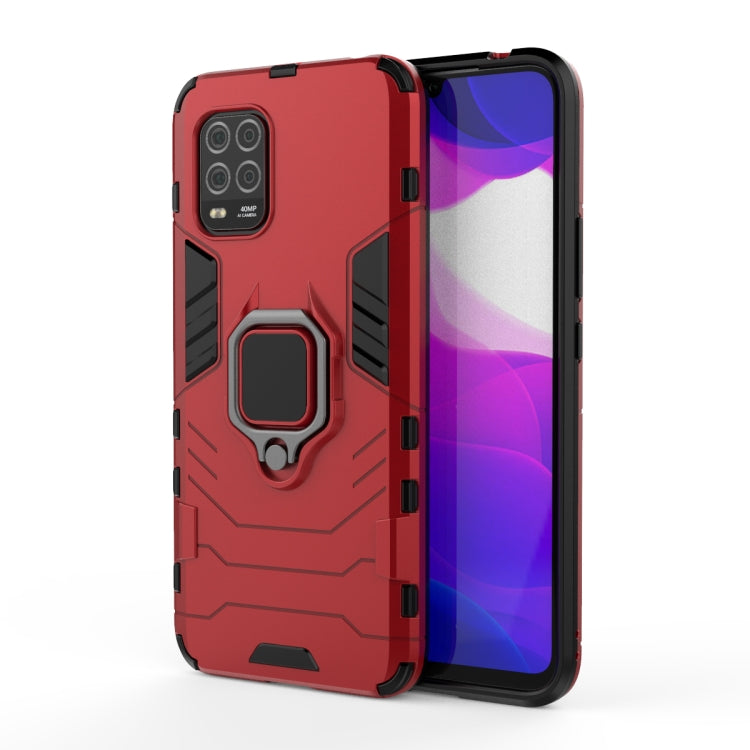 For Xiaomi MI 10 Lite PC + TPU Protective Case with Magnetic Ring Holder