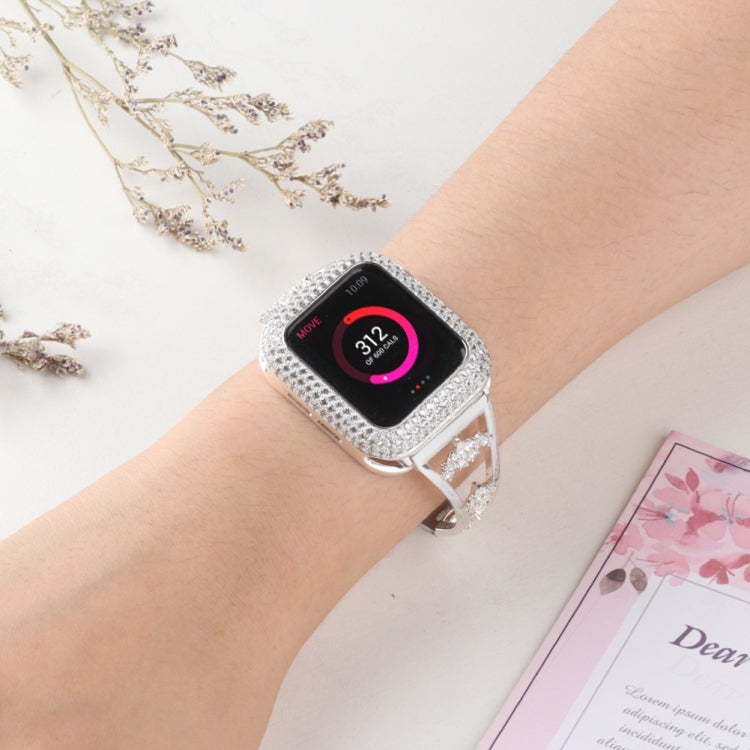 Zircon Metal Copper Watch Band For Apple Watch Ultra 49mm&Watch Ultra 2 49mm / Series 9&8&7 45mm / SE 3&SE 2&6&SE&5&4 44mm / 3&2&1 42mm