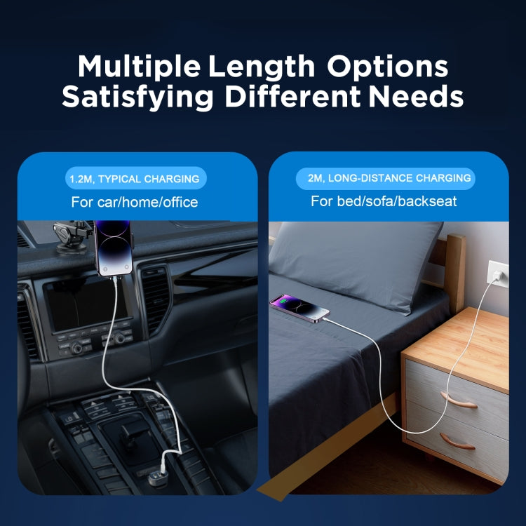 JOYROOM S-UL012A13 2.4A USB to 8 Pin Fast Charging Data Cable, Length:2m