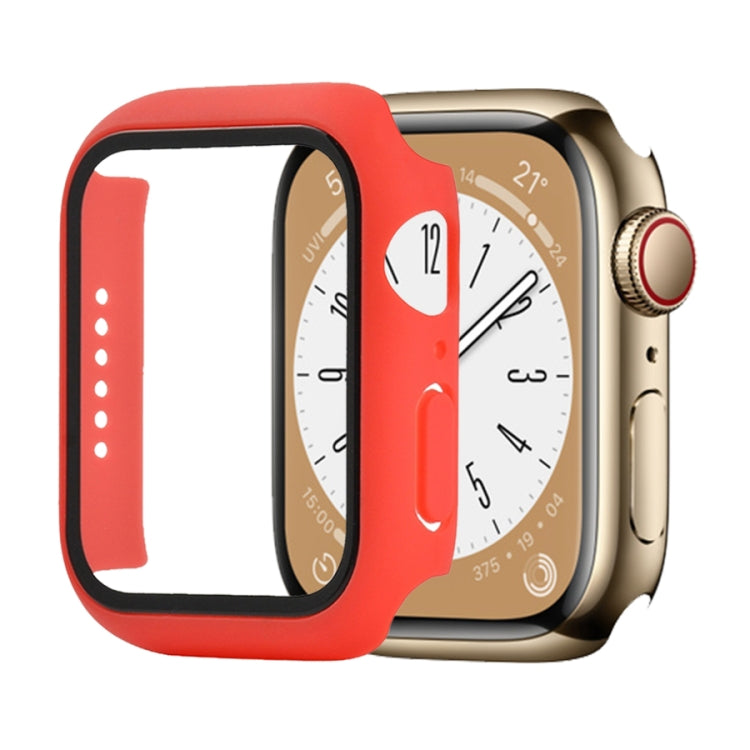 Shockproof PC+Tempered Glass Watch Protective Case For Apple Watch Series 8&7 41mm