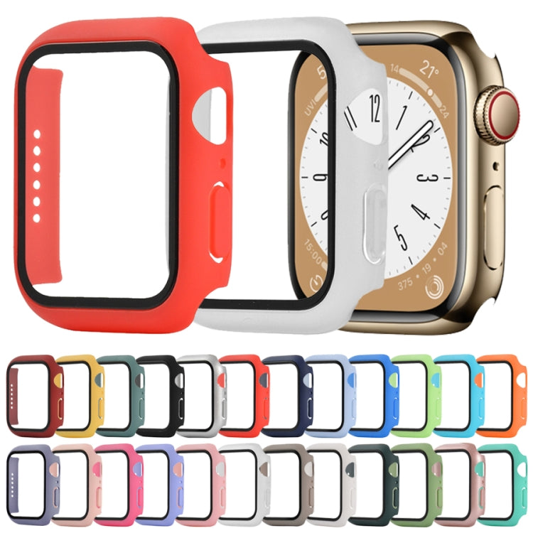 Shockproof PC+Tempered Glass Watch Protective Case For Apple Watch Series 8&7 41mm