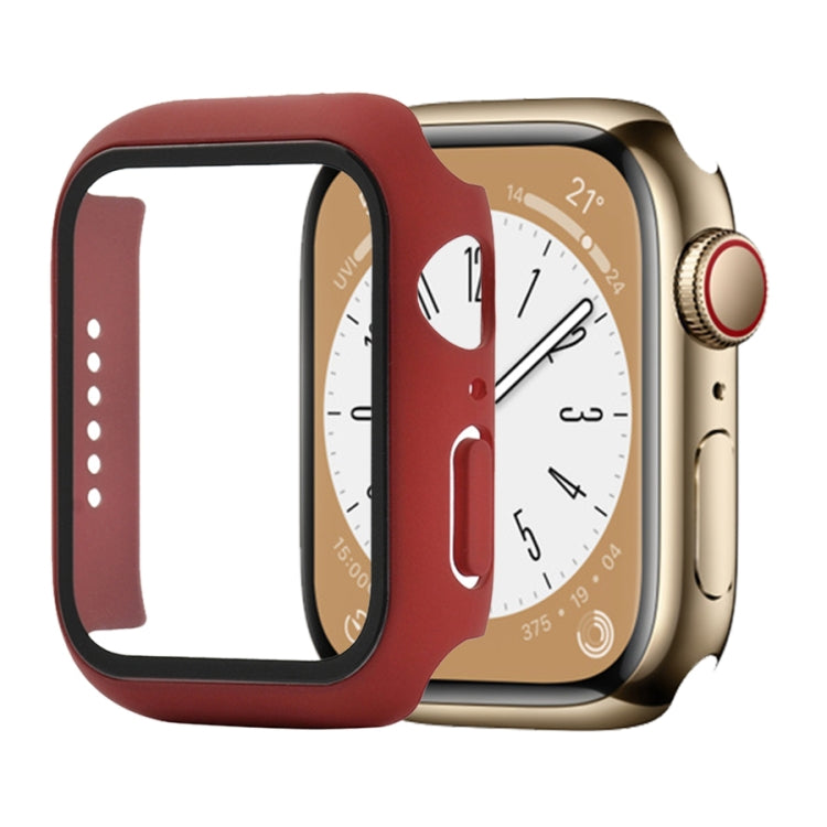 Shockproof PC+Tempered Glass Watch Protective Case For Apple Watch Series 8&7 45mm