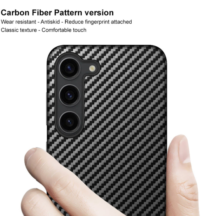 For Samsung Galaxy S23+ 5G imak Ruiyi Series Carbon Fiber PU + PC Phone Case(Black)