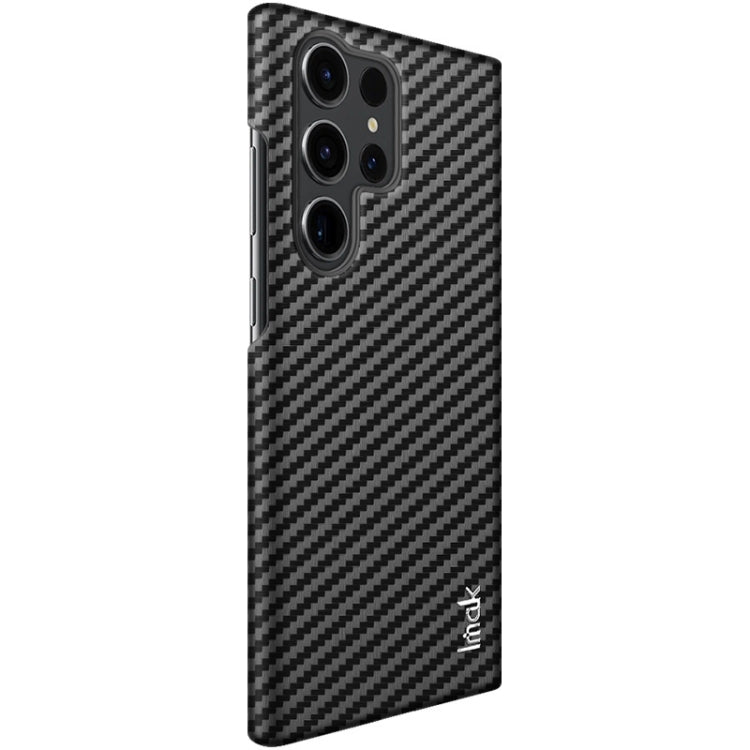 For Samsung Galaxy S23 Ultra 5G imak Ruiyi Series Carbon Fiber PU + PC Phone Case(Black)