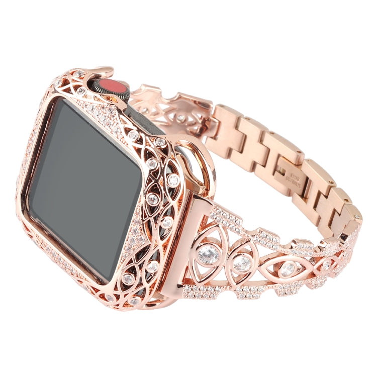 Copper Eye Metal Watch Band For Apple Watch Ultra 49mm&Watch Ultra 2 49mm / Series 9&8&7 45mm / SE 3&SE 2&6&SE&5&4 44mm / 3&2&1 42mm