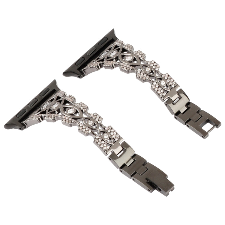 Copper Eye Metal Watch Band For Apple Watch Series 9&8&7 41mm / SE 3&SE 2&6&SE&5&4 40mm / 3&2&1 38mm