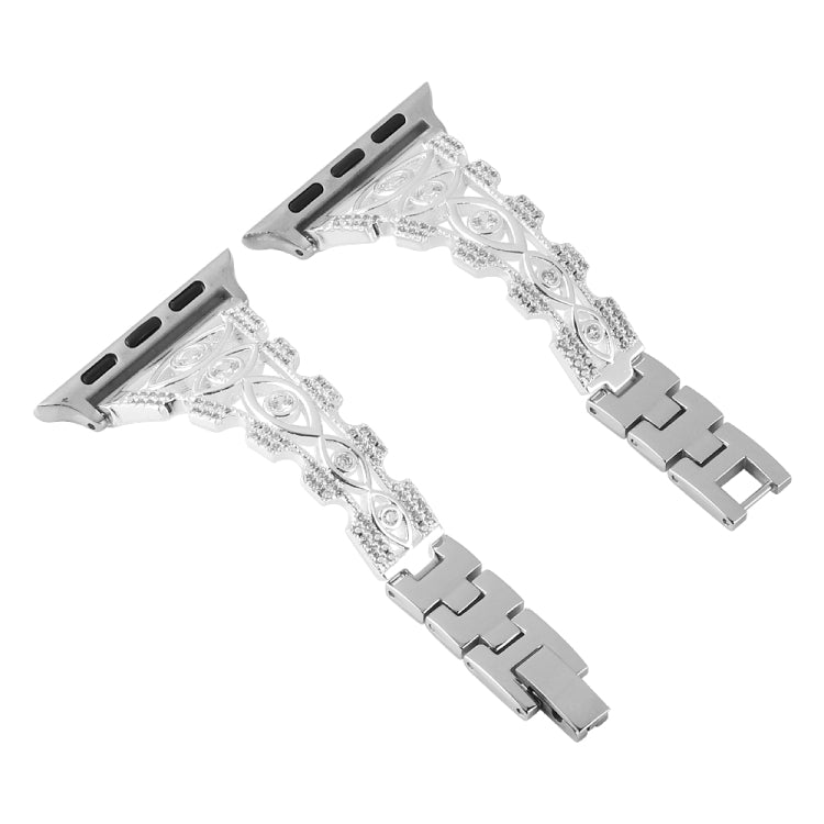 Copper Eye Metal Watch Band For Apple Watch Series 9&8&7 41mm / SE 3&SE 2&6&SE&5&4 40mm / 3&2&1 38mm