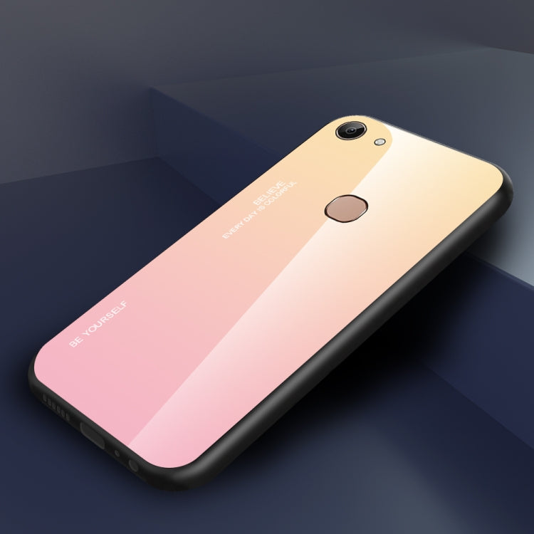 For Vivo Y83 Gradient Color Glass Case