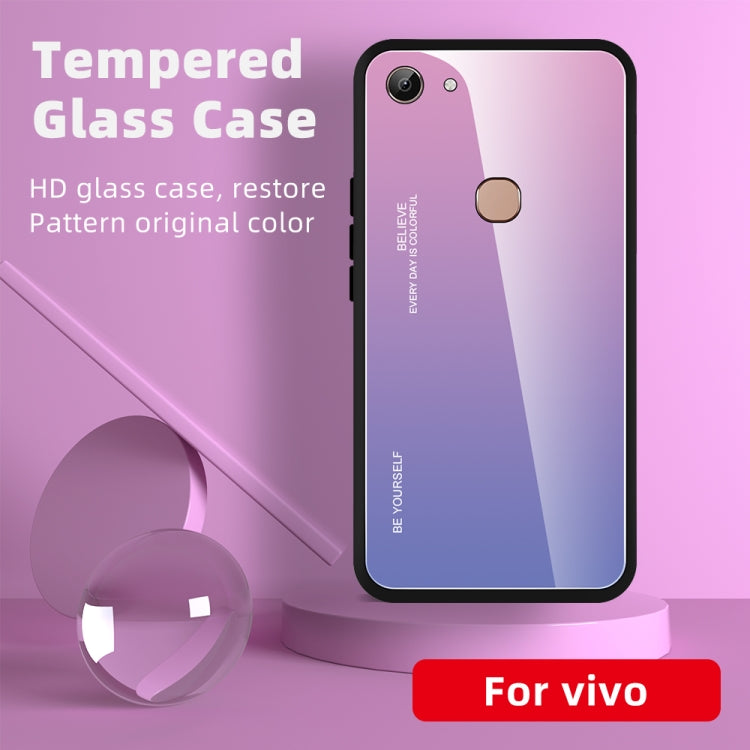 For Vivo Y83 Gradient Color Glass Case