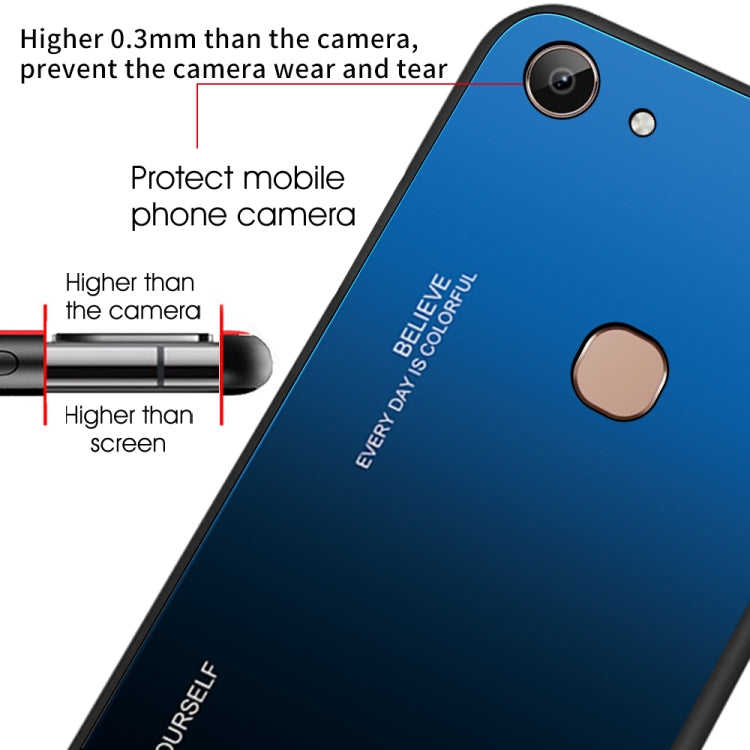 For Vivo Y83 Gradient Color Glass Case