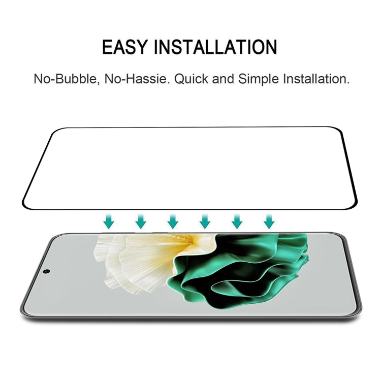 For Huawei P60 / P60 Pro / P60 Art Edge Glue 3D Curved Edge Full Screen Tempered Glass Film