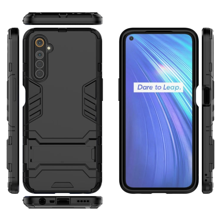 For OPPO Realme 6 PC + TPU Shockproof Protective Case with Invisible Holder