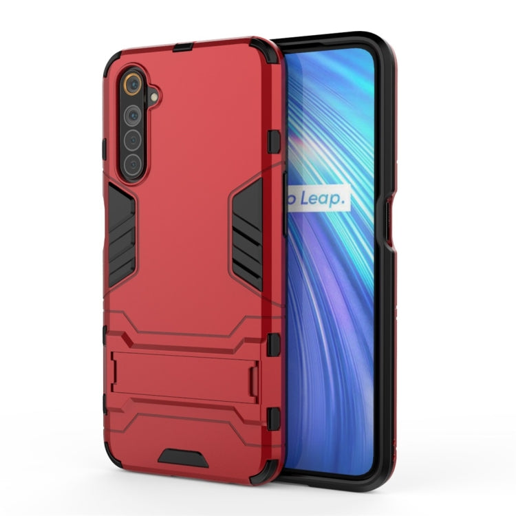 For OPPO Realme 6 PC + TPU Shockproof Protective Case with Invisible Holder