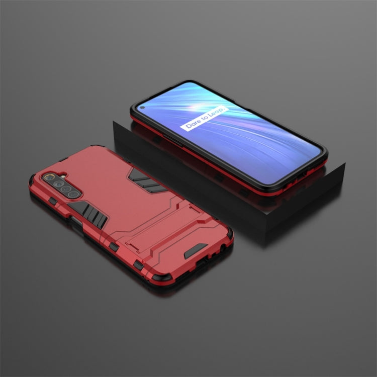 For OPPO Realme 6 PC + TPU Shockproof Protective Case with Invisible Holder