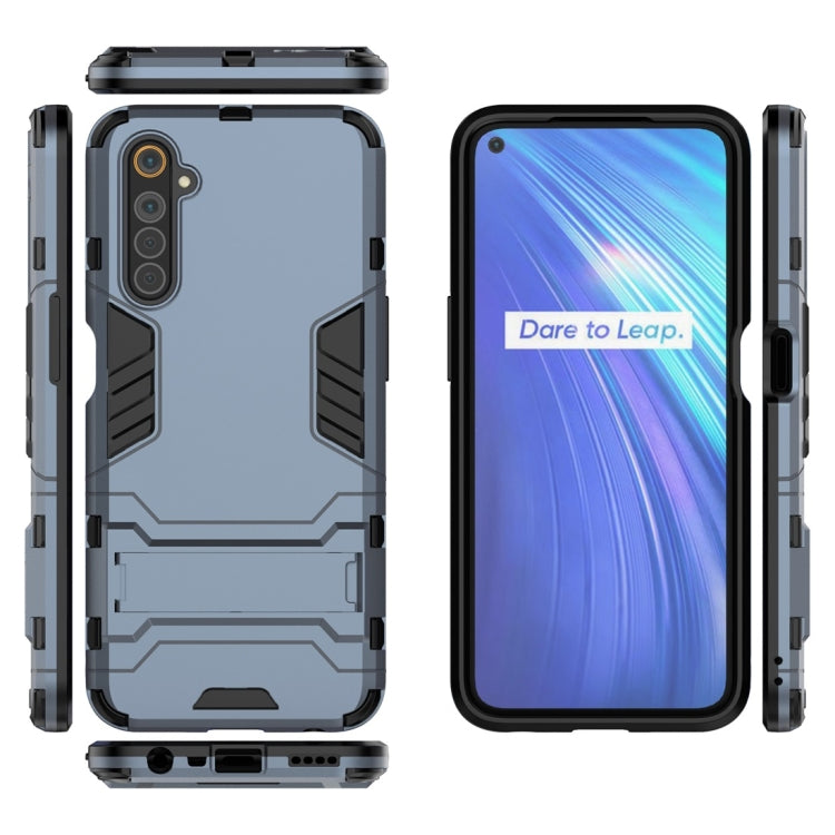 For OPPO Realme 6 PC + TPU Shockproof Protective Case with Invisible Holder
