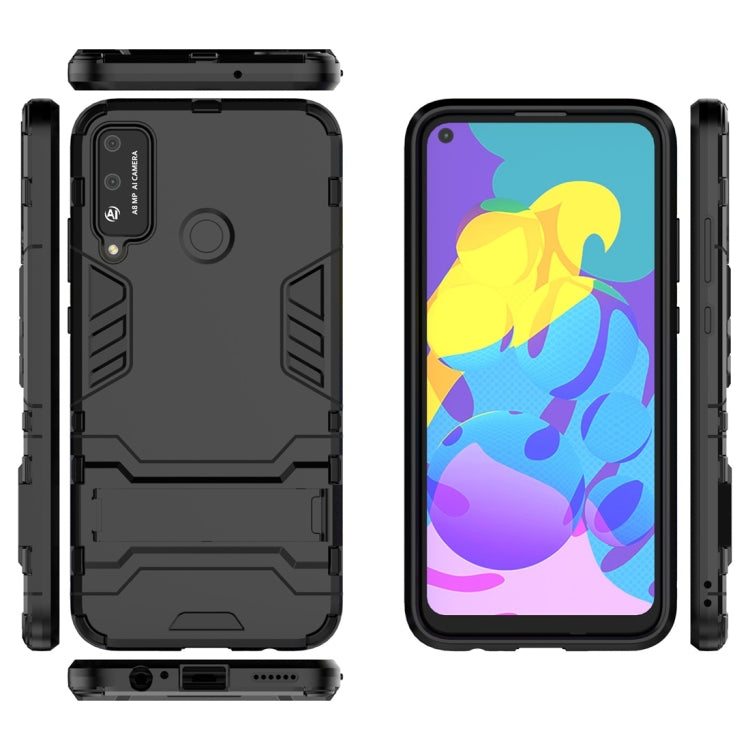 For Huawei Honor Play 4T PC + TPU Shockproof Protective Case with Invisible Holder