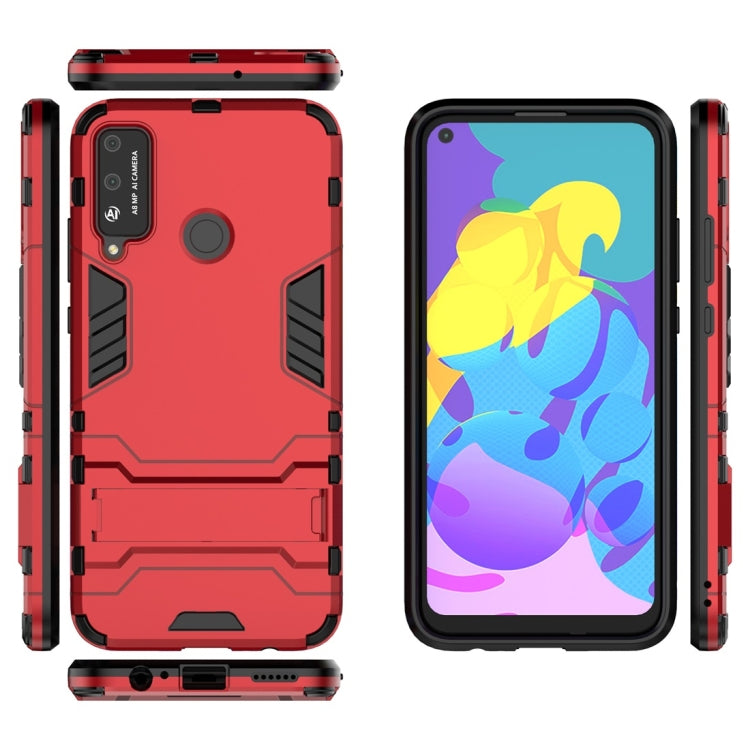 For Huawei Honor Play 4T PC + TPU Shockproof Protective Case with Invisible Holder