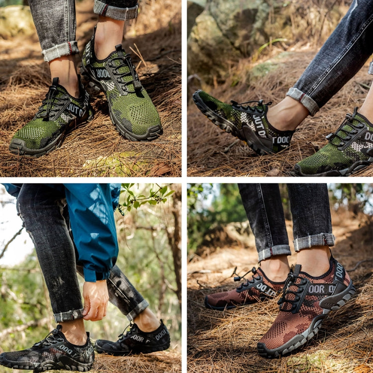 9322 Men Thick Soled Outdoor River Tracing Hiking Shoes, Size: