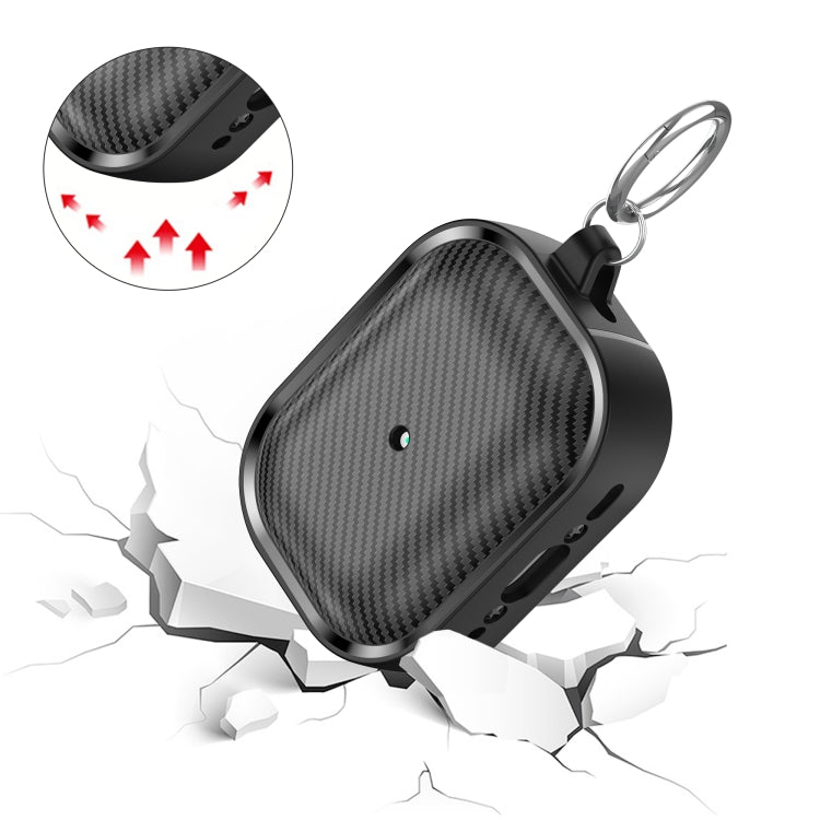 For AirPods Pro 2 Photo Frame Carbon Fiber Series Earphone Case