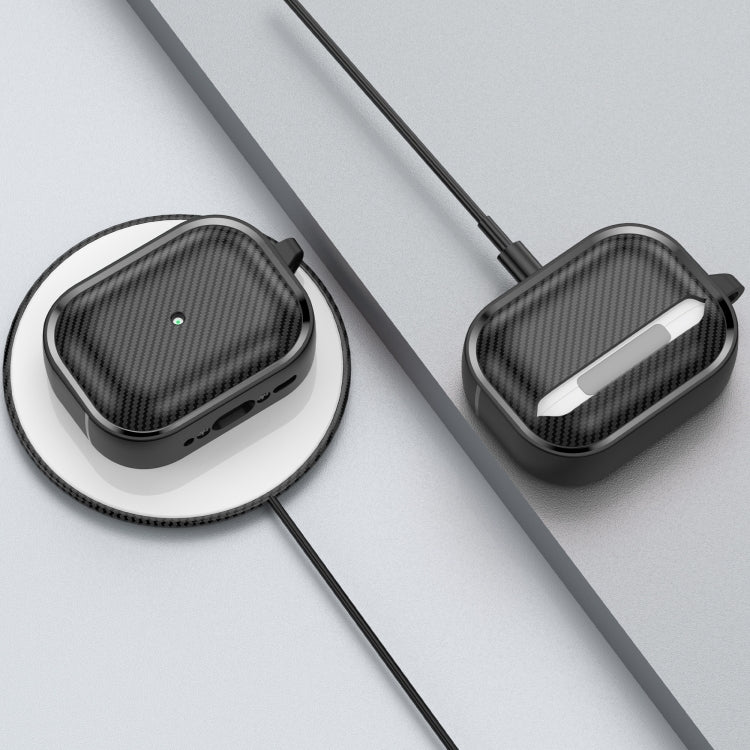 For AirPods Pro 2 Photo Frame Carbon Fiber Series Earphone Case