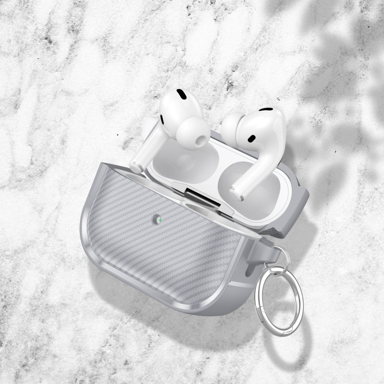 For AirPods Pro 2 Photo Frame Carbon Fiber Series Earphone Case