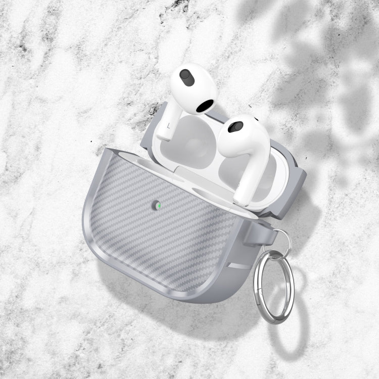 For AirPods 3 Photo Frame Carbon Fiber Series Earphone Case