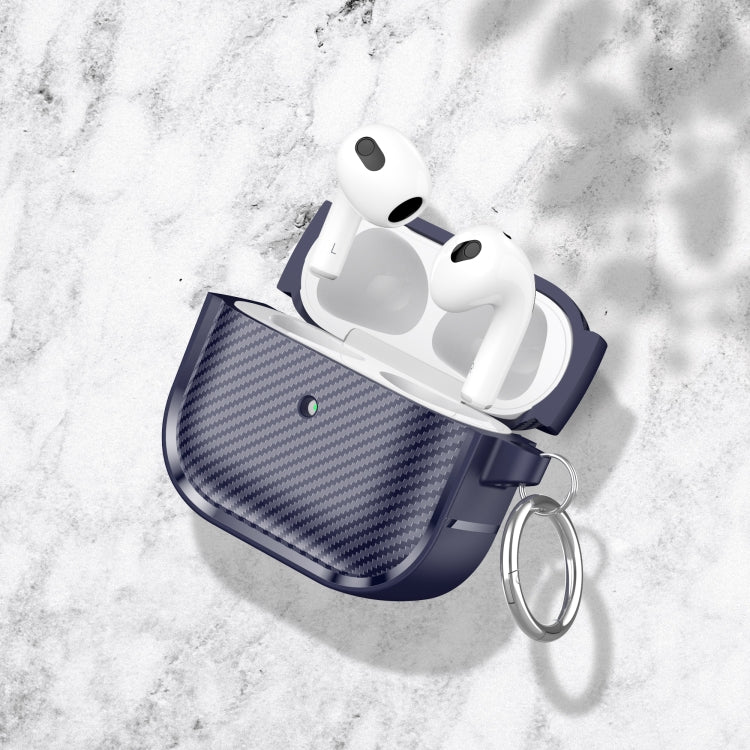 For AirPods 3 Photo Frame Carbon Fiber Series Earphone Case