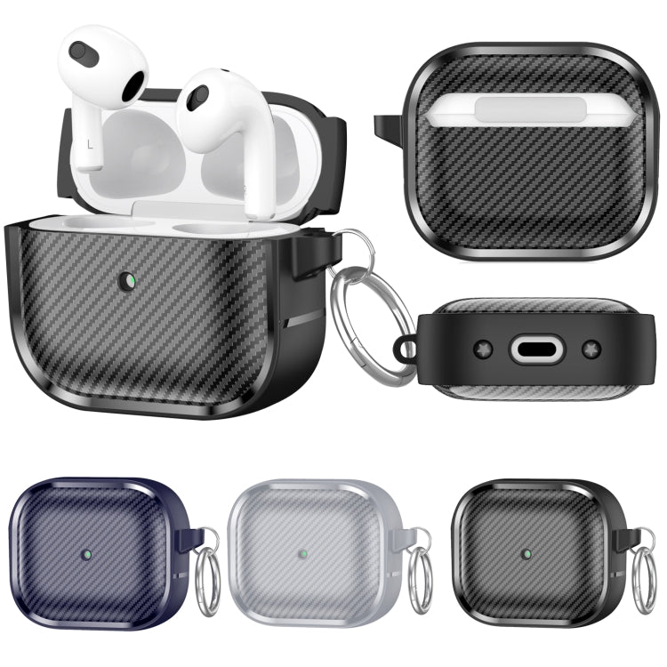 For AirPods 3 Photo Frame Carbon Fiber Series Earphone Case