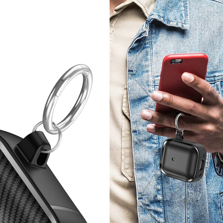 For AirPods 1 / 2 Photo Frame Carbon Fiber Series Earphone Case