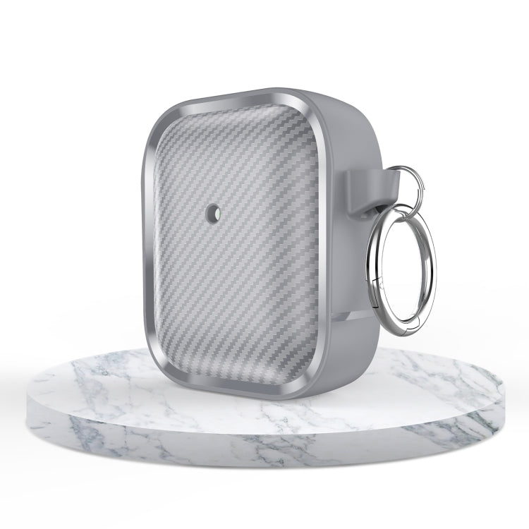 For AirPods 1 / 2 Photo Frame Carbon Fiber Series Earphone Case