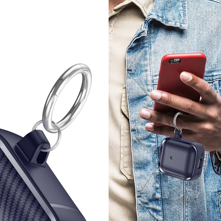 For AirPods 1 / 2 Photo Frame Carbon Fiber Series Earphone Case