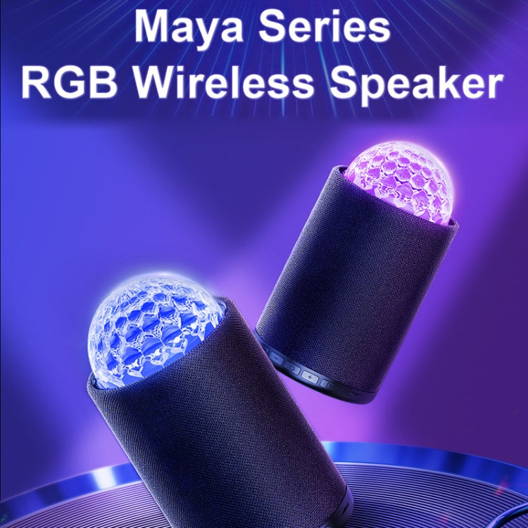 JOYROOM JR-MS01 Maya Series RGB Wireless Bluetooth Speaker(Black)