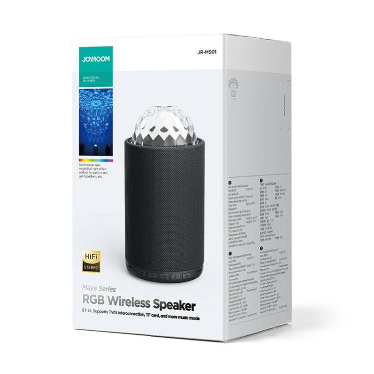 JOYROOM JR-MS01 Maya Series RGB Wireless Bluetooth Speaker(Black)