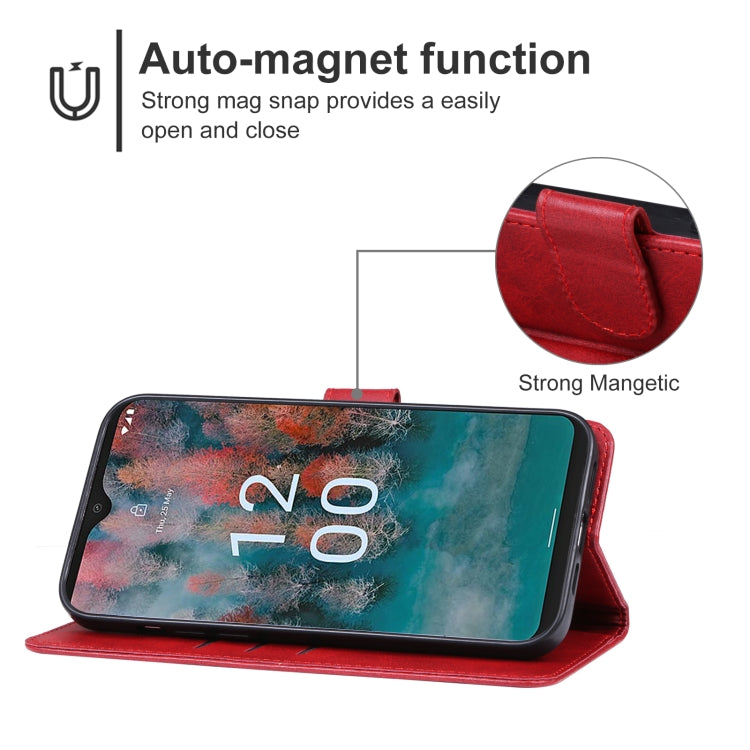 For Nokia C12 Plus Leather Phone Case