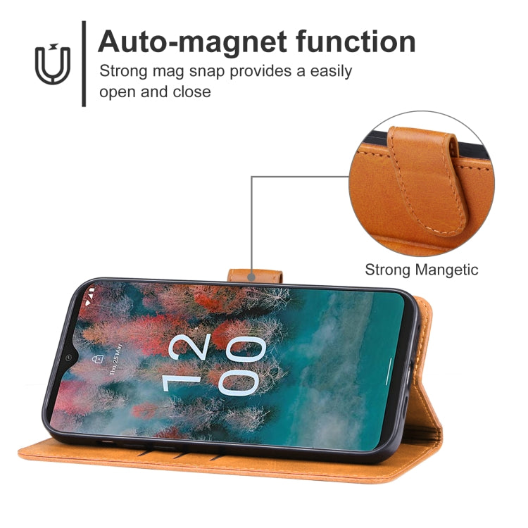 For Nokia C12 Plus Leather Phone Case