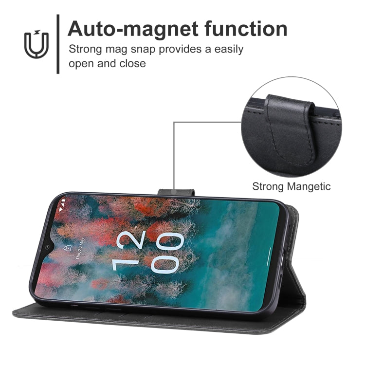 For Nokia C12 Plus Leather Phone Case