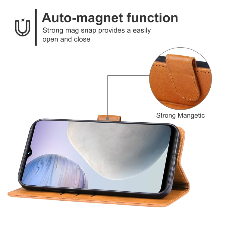 For vivo Y11 2023 / Y02 4G / Y02A  Leather Phone Case