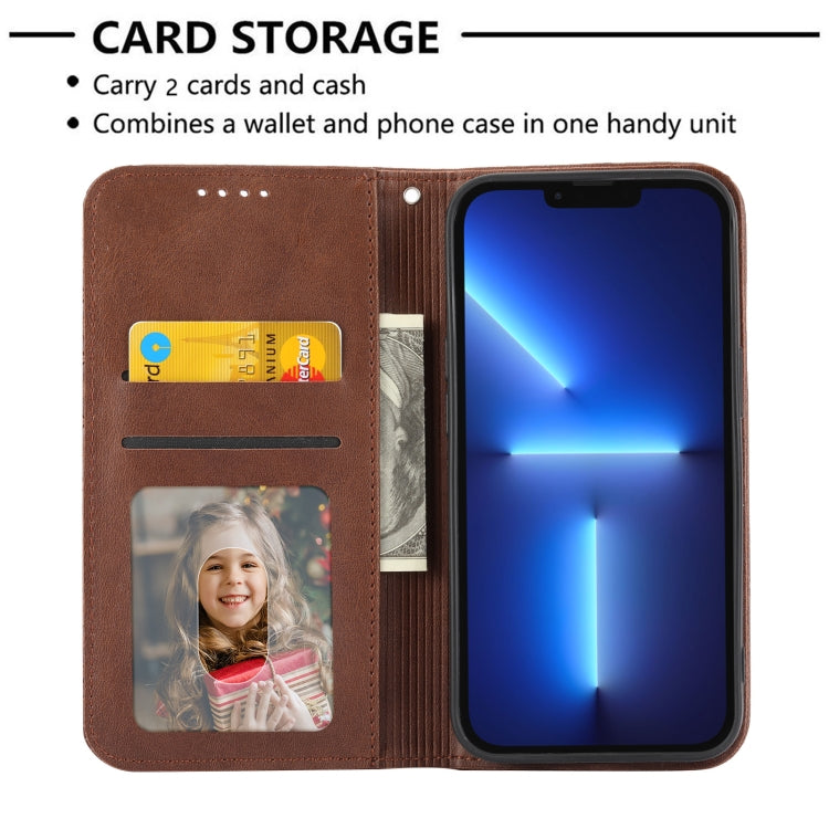For Xiaomi Redmi K60/K60 Pro Cubic Grid Calf Texture Magnetic Leather Phone Case