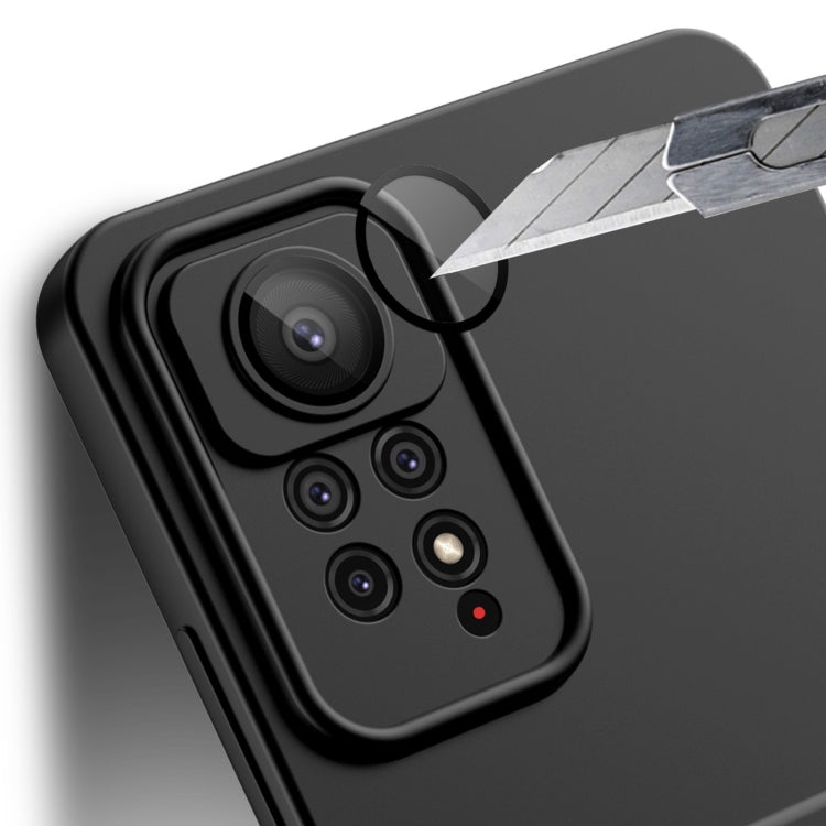 For Xiaomi Redmi Note 11 Pro Global / Redmi Note 11 Pro 5G / Redmi Note 11 Pro+ Strap Holder Shockproof Protective Phone Case with Lens Film