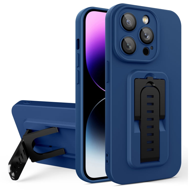 For iPhone 12 Pro Strap Holder Shockproof Protective Phone Case with Lens Film