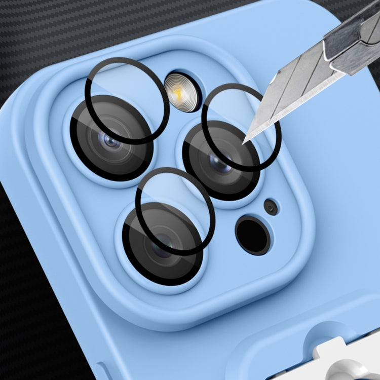 For iPhone 14 Pro Strap Holder Shockproof Protective Phone Case with Lens Film