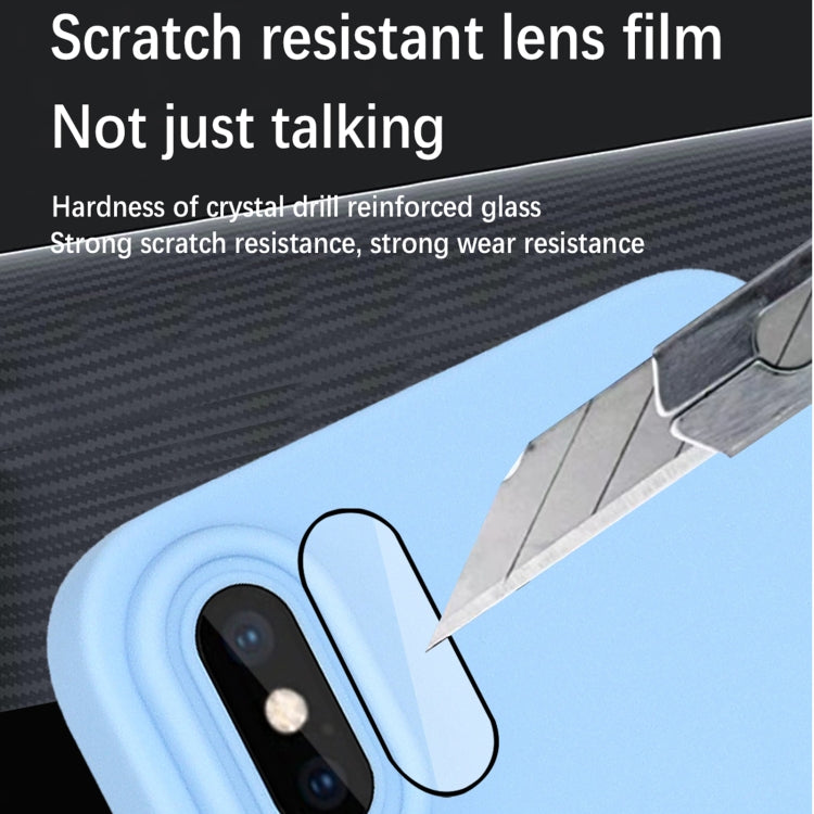 For iPhone XS Strap Holder Shockproof Protective Phone Case with Lens Film