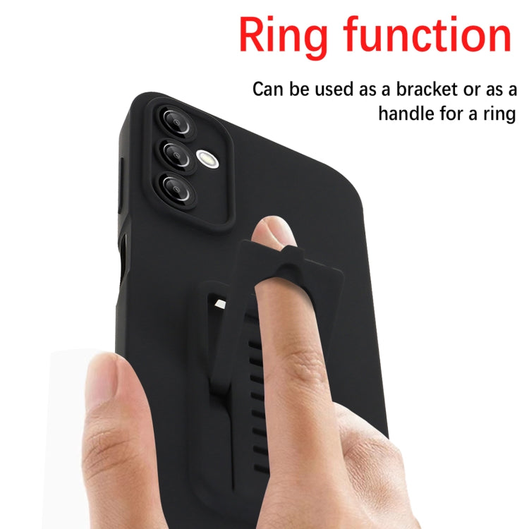 For Samsung Galaxy A14 5G Strap Holder Shockproof Protective Phone Case with Lens Film