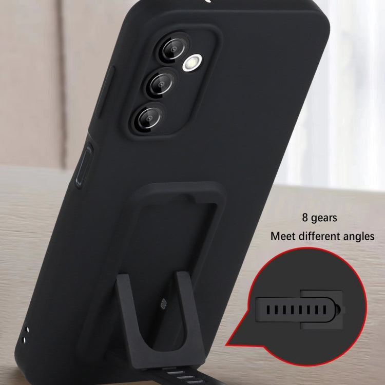For Samsung Galaxy A14 5G Strap Holder Shockproof Protective Phone Case with Lens Film
