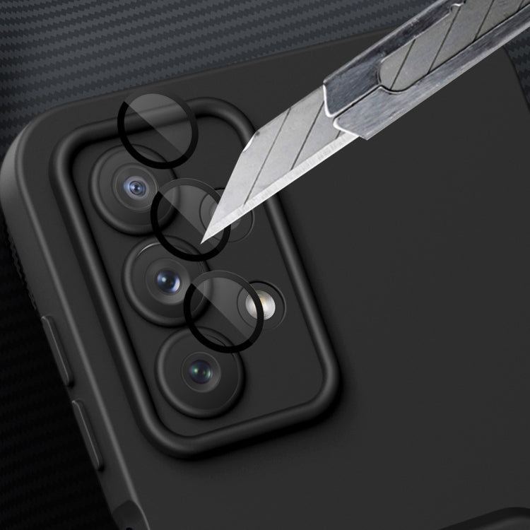 For Samsung Galaxy A33 5G Strap Holder Shockproof Protective Phone Case with Lens Film