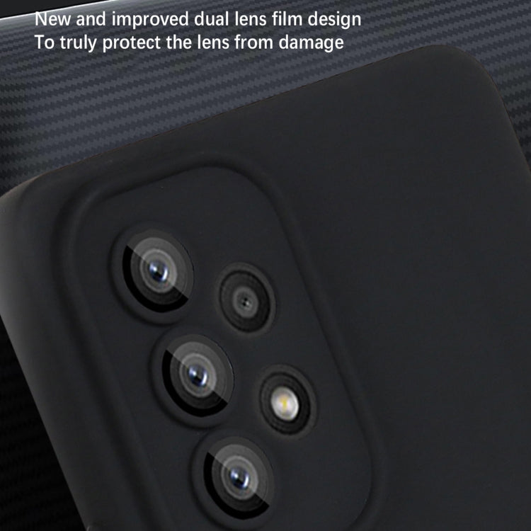 For Samsung Galaxy A53 5G Strap Holder Shockproof Protective Phone Case with Lens Film