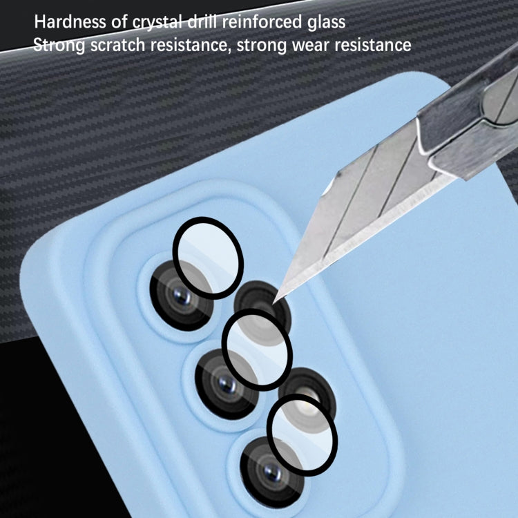For Samsung Galaxy A53 5G Strap Holder Shockproof Protective Phone Case with Lens Film
