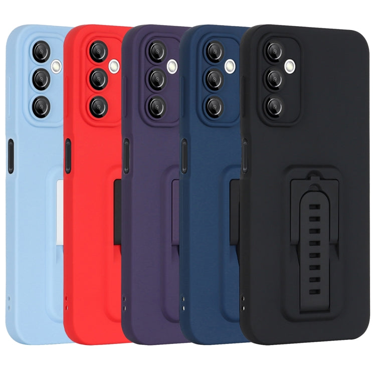 For Samsung Galaxy A54 5G Strap Holder Shockproof Protective Phone Case with Lens Film