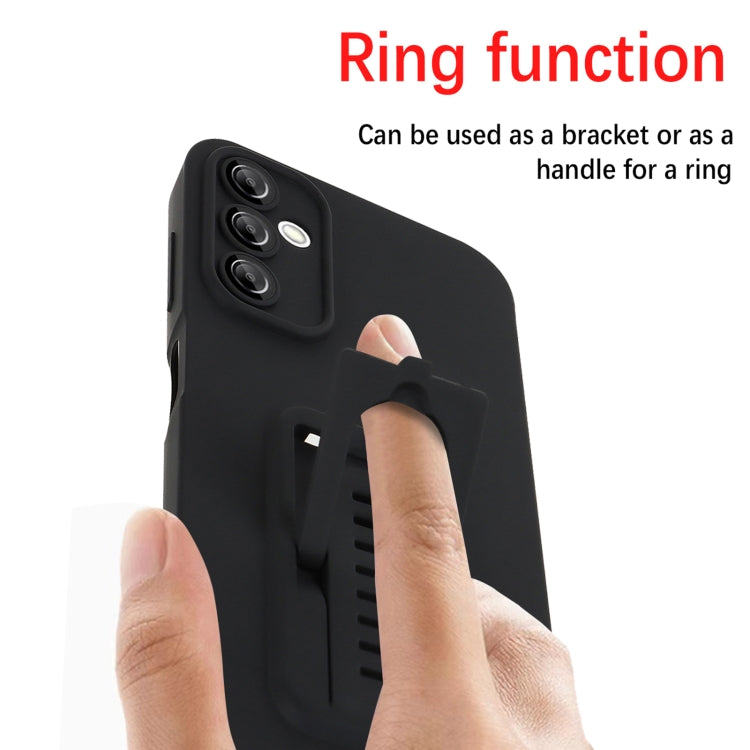 For Samsung Galaxy A54 5G Strap Holder Shockproof Protective Phone Case with Lens Film